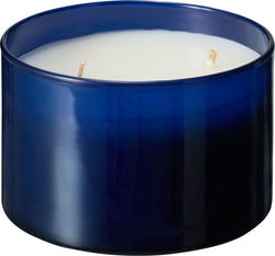 LACEY Bougie - Bleu foncé / H: 11.0 cm x D: 7.0 cm