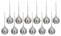 DISCO Set de boules 12 p. - Miroir / L: 3.5 cm x H: 4.5 cm