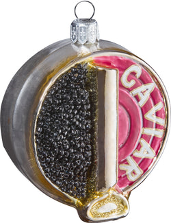 KAVIAR Figure in vetro - Rosso, Nero / A: 8.0 cm