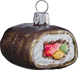 Sushi Figurines en verre - Noir / Blanc / H: 6.0 cm