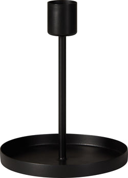 AMADEA Kerzenständer - Schwarz / H: 13.0 cm