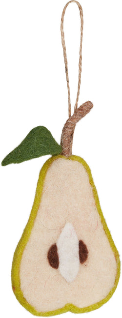 PEAR Décorations à suspendre - Vert / L: 7.5 cm x H: 15.0 cm