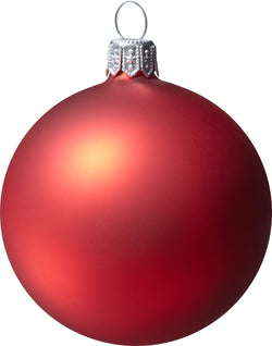 LOKI Boule en verre - Rouge / D: 6 cm