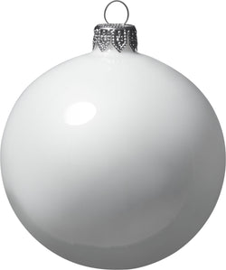 AYA Pallina in vetro - Bianco / D: 8 cm