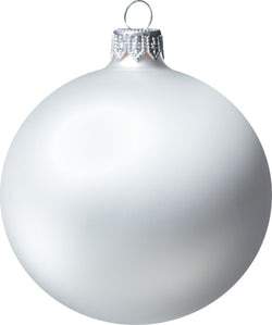 LOKI Boule en verre - Blanc / D: 8 cm