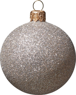 KYLE Boule en verre - Argent / D: 6 cm