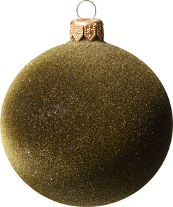 FLOCK Boule en verre - Olive / D: 8 cm