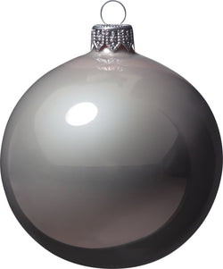 AYA Boule en verre - Gris claire / D: 8 cm