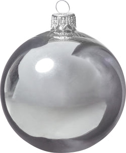 LOTTE boule en verre - Argent / D: 8 cm