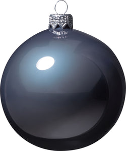 LOTTE Boule en verre - Gris foncé / D: 8cm