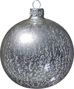 RUTH Boule en verre - Argent / D: 8 cm