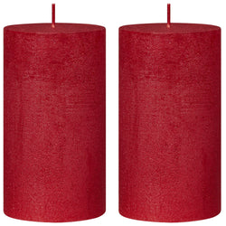 JOLIE Set di 2 Candele - Rosso / A: 12.0 cm
