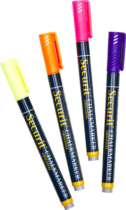 SECURIT Kreidestift - B: 1.5 cm x T: 1.0 cm x H: 14.0 cm / Multicolor