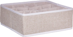 BIANCA Compartiment de rangement - Beige / L: 30.0 cm x P: 30.0 cm x H: 10.0 cm