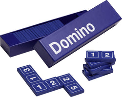 PICTO Dominospiel Gleise 4x2x0.5 cm - Blau / B: 4.0 cm x T: 14.0 cm x H: 2.0 cm