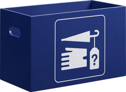 PICTO Box Fundgrube 40x20x25cm - Blau / B: 20.0 cm x T: 40.0 cm x H: 25.0 cm