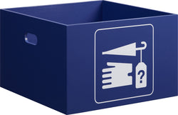 PICTO Box Fundgrube 40x40x25cm - Blau / B: 40.0 cm x T: 40.0 cm x H: 25.0 cm