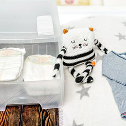 FRONTBOX Aufbewahrungsbox - Transparent / B: 26.0 cm x T: 35.0 cm x H: 14.0 cm