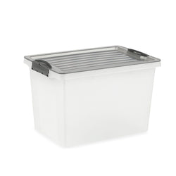 COMPACT Boîte de rangement - Transparent / L: 27.0 cm x P: 39.5 cm x H: 27.0 cm