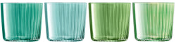 LSA GEMS Wasserglas-Set - Dunkelorange / H: 7.3 cm
