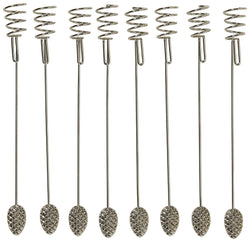 BALANCE Kerzenhalter - Silber / H: 16.0 cm