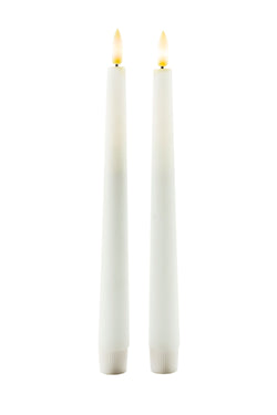 Bougie à LED - Blanc / H: 24.7 cm
