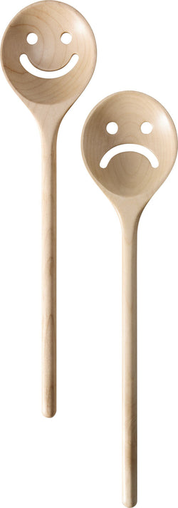SE-ZIGERLI SALAD CUTLERY SET FSC MAPLE - Natur / L: 7.8 cm x P: 2.0 cm x H: 33.5 cm