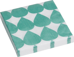 SE-CIAO TOVAGLIOLI CARTA DROPS 33X33CM - Verde / L: 33.0 cm x P: 33.0 cm