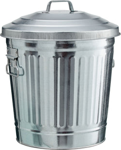 CONIC Abfalleimer - Silber / H: 33.0 cm