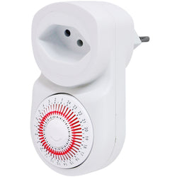 TIMER Minuterie mécanique - Blanc / B: 8 cm x T: 6 cm x H: 11 cm