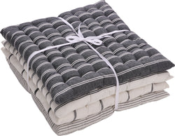 SE CALMA Sitzkissen 4er Set 45x45cm - Weiss / B: 45.0 cm x H: 45.0 cm