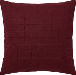 ALEJANDRO Cushion - Dunkelrot / L: 50.0 cm x H: 50.0 cm