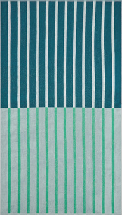 ELIO Serviette de plage - Brume bleue / 100 x 180 cm