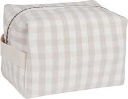 Trousse de toilette MAIRA - L : 19,0 cm x P : 14,5 cm x H : 12,0 cm / Beige