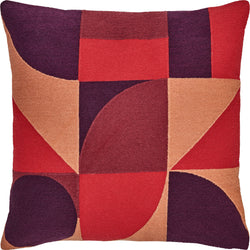 RYAN Coussin décoratif - Rouge / L: 45.0 cm x H: 45.0 cm