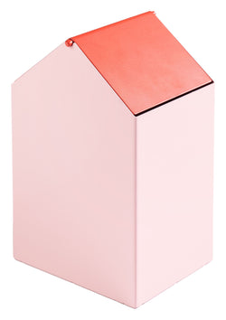 HOMEWORKS Abfalleimer - rosa/rot / B: 13.0 cm x T: 13.0 cm x H: 15.0 cm