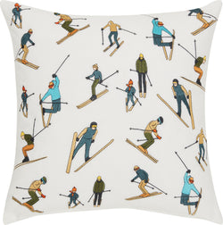 SKI Zierkissen - weiss / B: 45.0 cm x H: 45.0 cm
