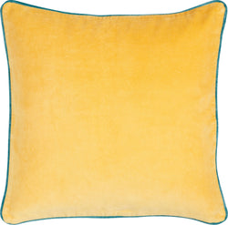 VELVET coussin decoratif - jaune / L: 50.0 cm x H: 50.0 cm