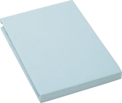 Drap-housse en jersey BRAN - Bleu / L : 90,0 cm x H : 200,0 cm