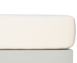 CARLOS II Jersey-Fixleintuch - Écru / B: 90.0 cm x H: 200.0 cm