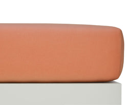 Lenzuolo con angoli in jersey elasticizzato EVAN II - L: 180,0 cm x A: 200,0 cm / Caramello
