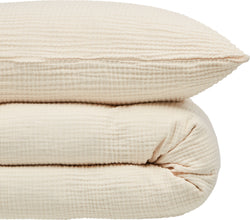 LINNEA Fodera per cuscino in mussola - Betulla / Federa per cuscino - 50 x 70 cm