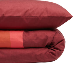 AMBER Bettwäsche - Bordeaux / Kissenbezug - 65 x 100 cm