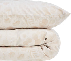 ALYSSA Fodera per cuscino in jacquard - Pietra pomice / Federa per piumino - 200 x 210 cm