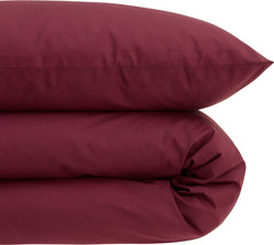 VAYA Federa per piumino in renforcé - Ruby wine / Federa per cuscino - 50 x 70 cm