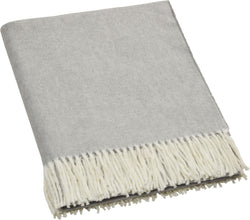 EMILIANO Coperta - Grigio chiaro / L: 130.0 cm x A: 170.0 cm