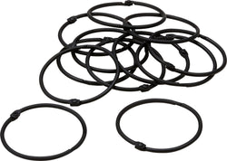 RINGO Anelli per tende da doccia - Nero