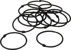 RINGO Duschvorhang-Ringe - Schwarz / L: 6cm x B: 1cm