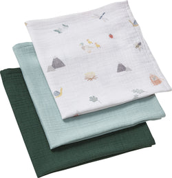 LISANDRO Serviettes bébés - Multicolore / L: 50.0 cm x H: 50.0 cm