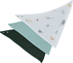 LELITA Bavaglinos Set di 3, appuntito - Multicolore / L: 43.0 cm x A: 28.0 cm